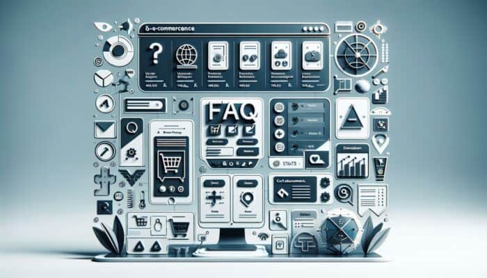 How to Create E-Commerce FAQs for SEO: A user-friendly e-commerce interface with a prominent FAQ section, enhancing navigation and satisfaction.